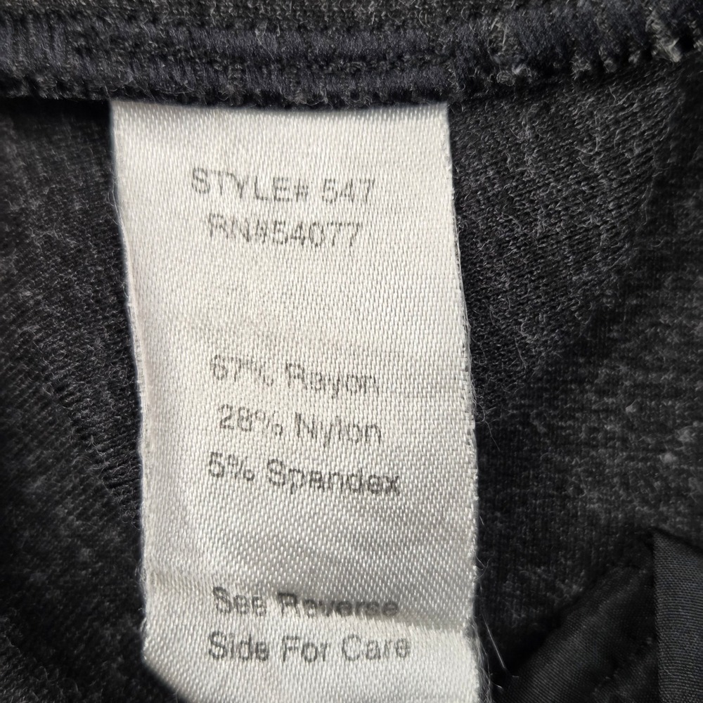 Cabi Trousers Women Size 2 Charcoal Gray Ponte Double Button Straight Excellent - Picture 10 of 10
